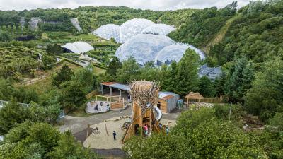 Eden Project Biomes and Nature's Playground